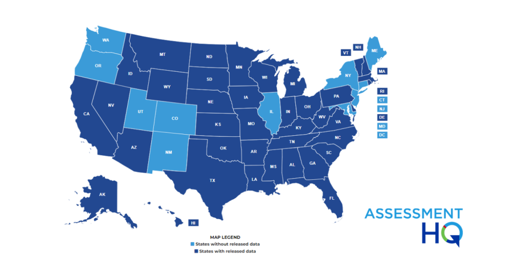 Key Update to Assessment HQ Displays StatebyState Results from Annual